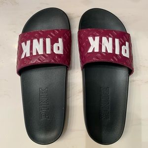 vs pink slides size 8